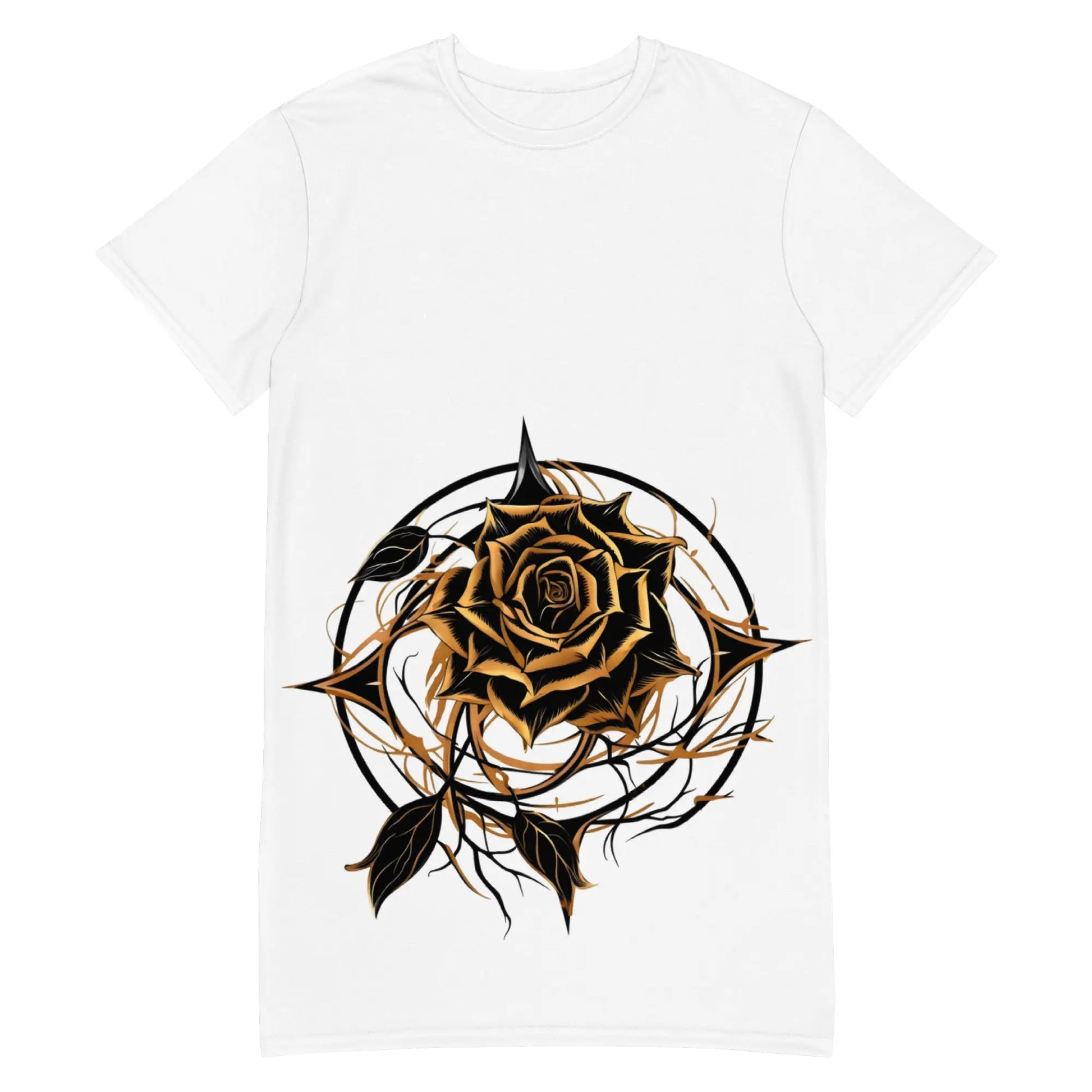 Robe T-shirt GoldEvil Relax Style Rose Design - GoldEvil