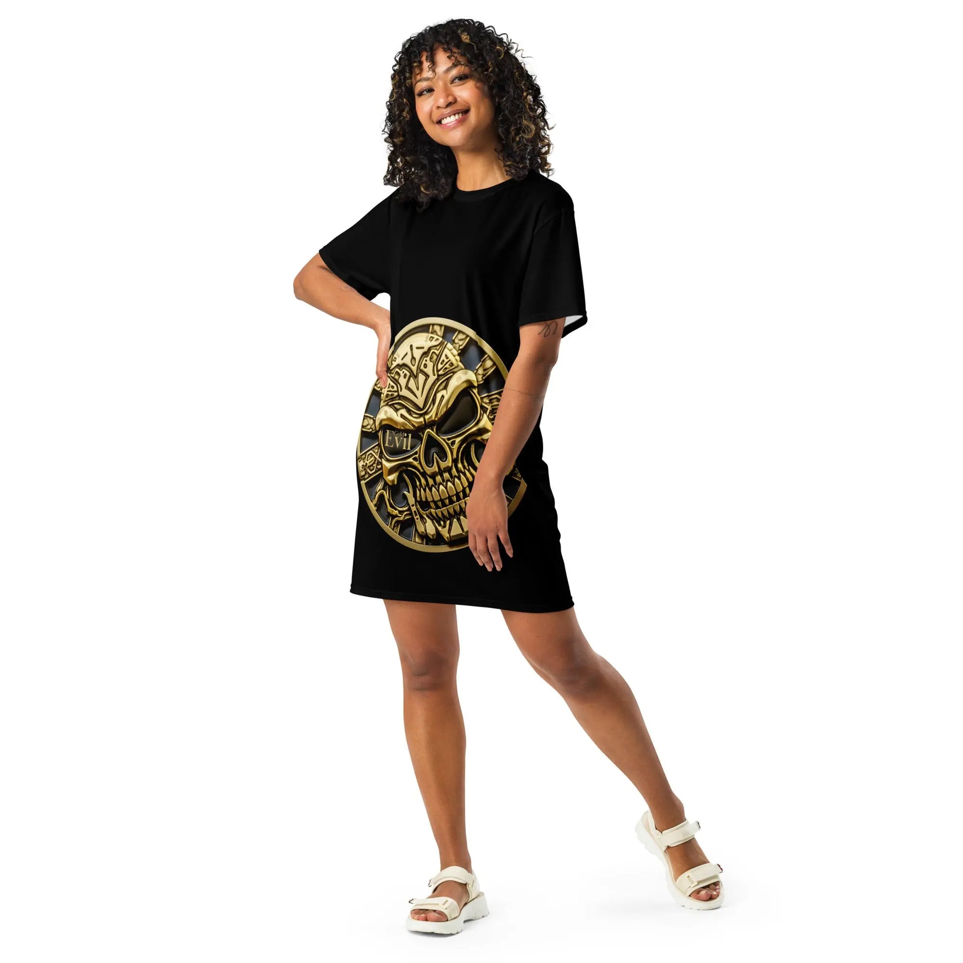 Robe T-shirt GoldEvil Relax Style Skull Design - GoldEvil