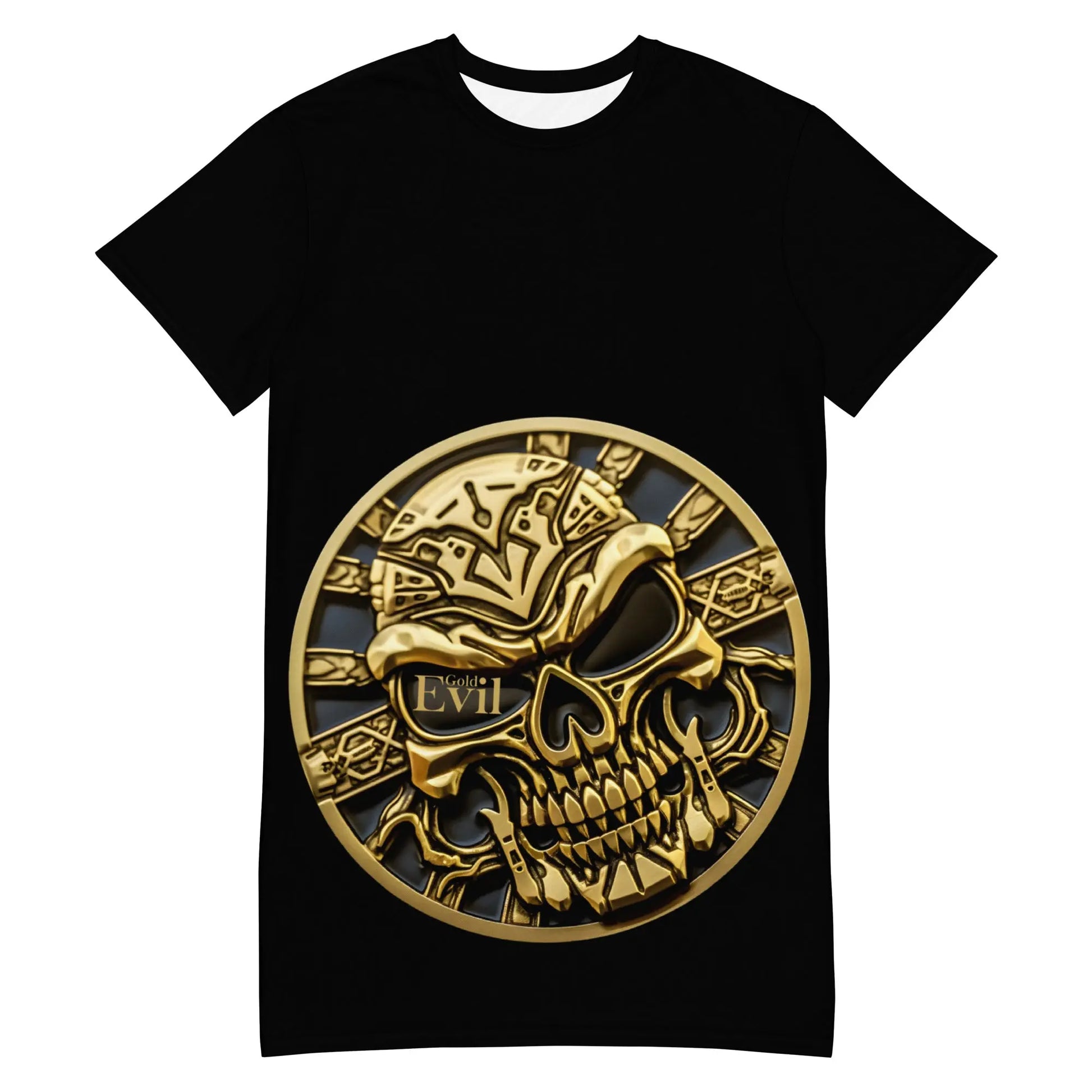 Robe T-shirt GoldEvil Relax Style Skull Design - GoldEvil