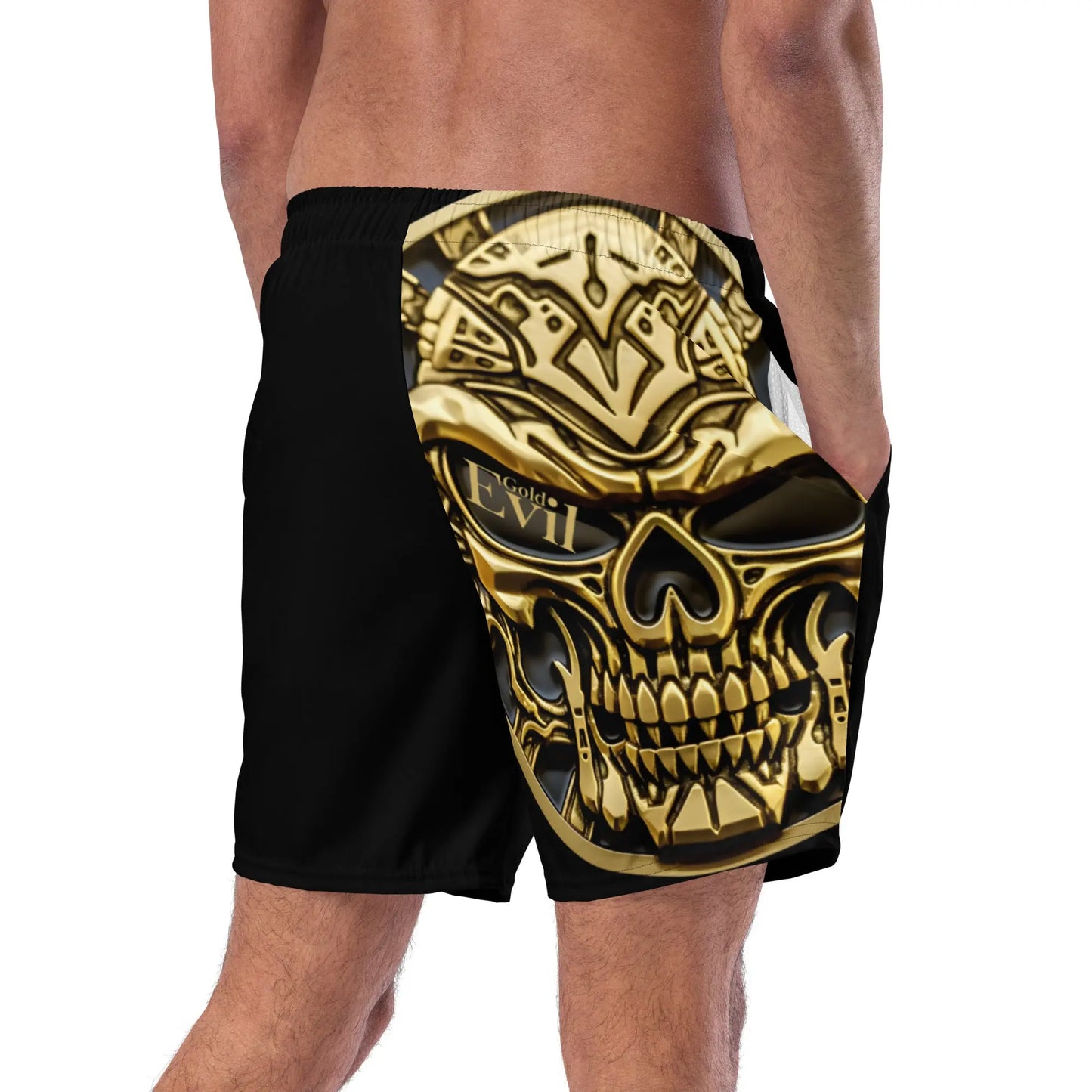 Short de bain GoldEvil SunBurst Skull - GoldEvil