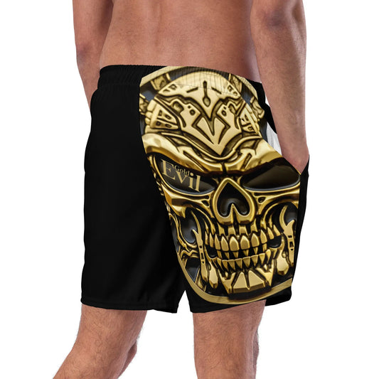 Short de bain GoldEvil SunBurst Skull - GoldEvil