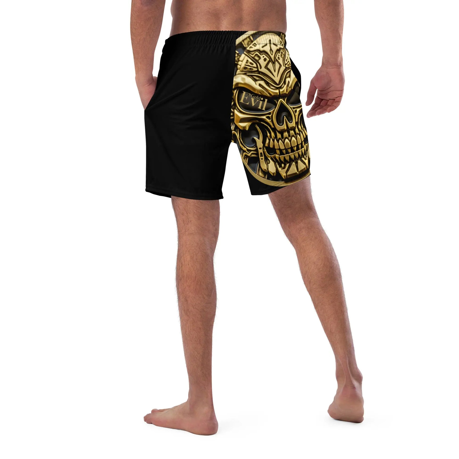 Short de bain GoldEvil SunBurst Skull - GoldEvil