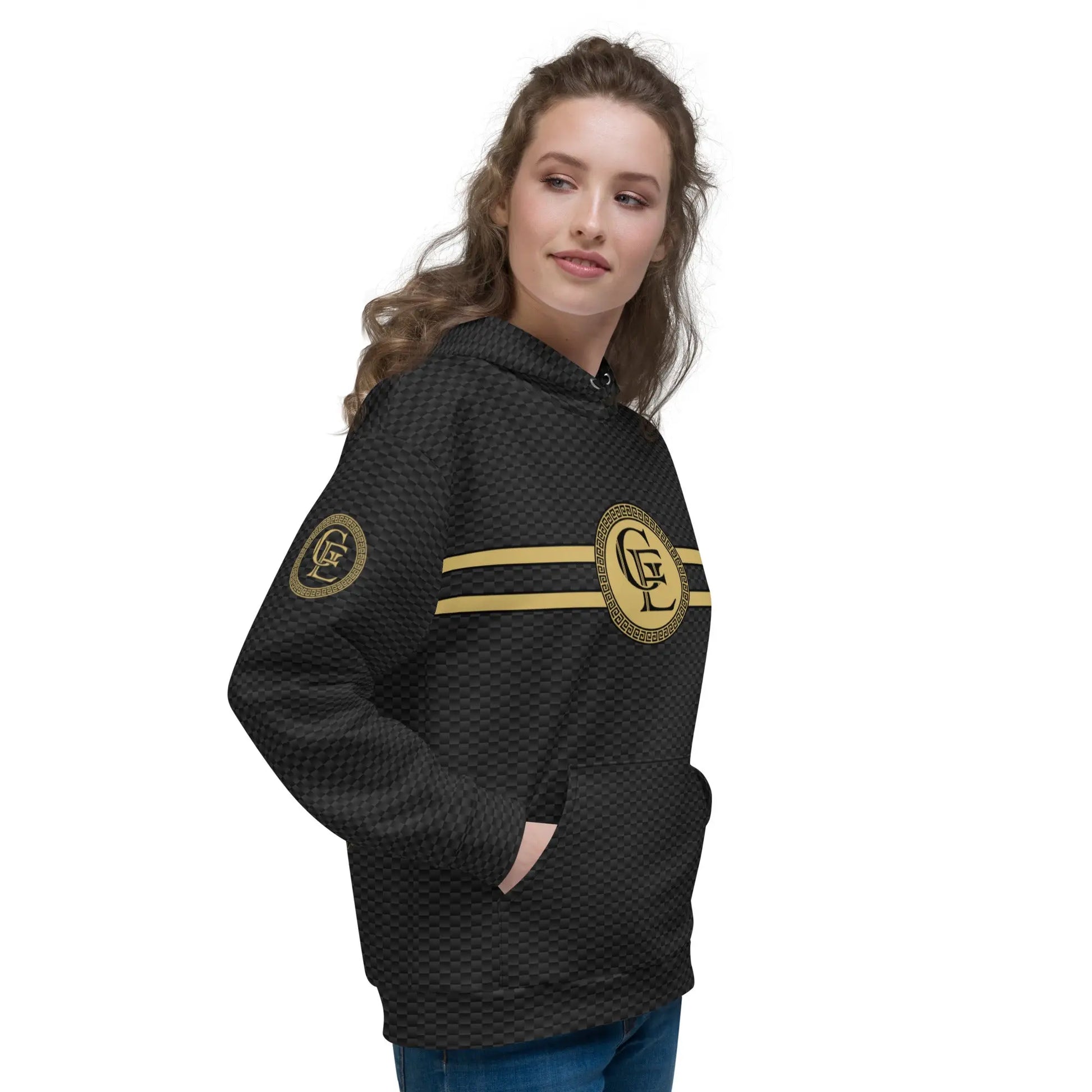 Sweat à capuche femme GoldEvil Aurora First Carbone - GoldEvil